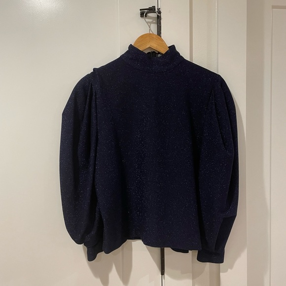 PatBo Super Sleeve Lurex Top - Picture 7 of 9